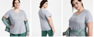 ID Ideology Plus Size Rapidry V-Neck Performance T-Shirt, Created for Macy's